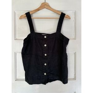 Everlane linen button-down tank